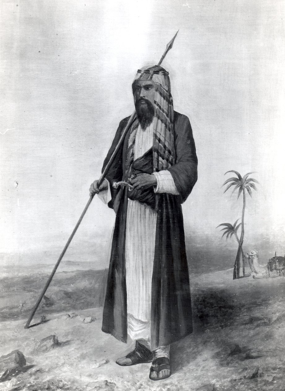 Richard Burton的肖像（1821-90）（彩色雕刻） 作者 理查德·弗朗西斯·伯顿