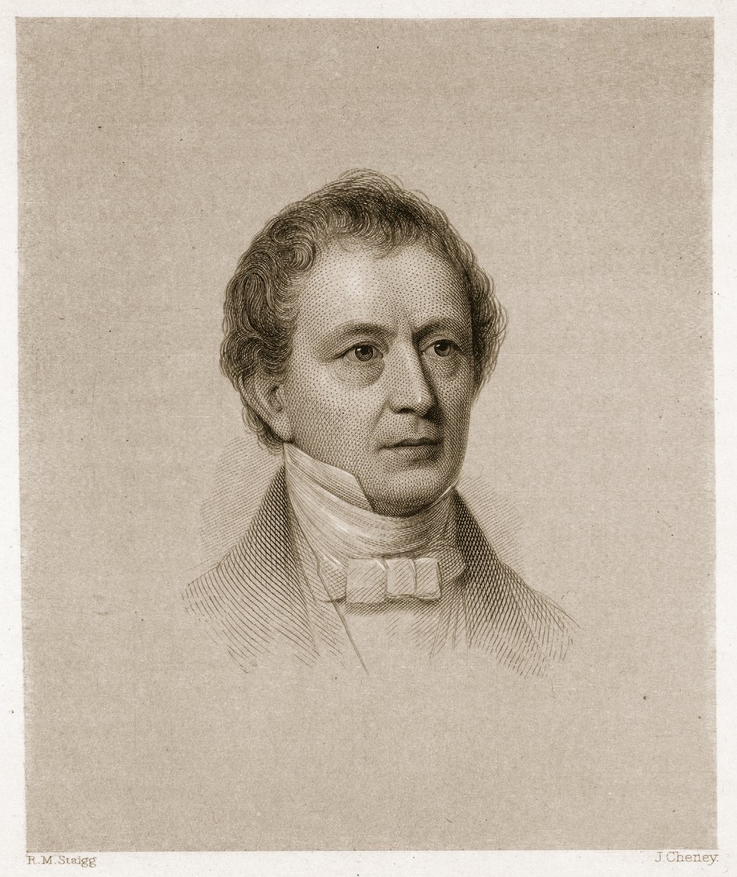 Edward Everett，由John Cheney（1801-85）镌刻 作者 理查德·莫雷尔·斯泰格