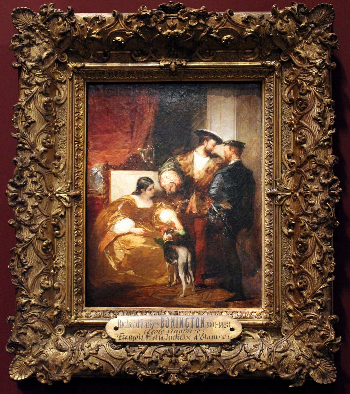 FrançoisI，Charles V和Duchesse d&39;Étampes 作者 理查德·帕克斯·博宁顿