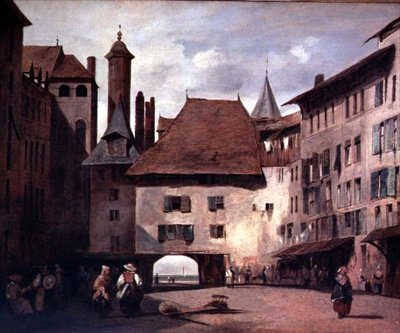 Place de Molard，日内瓦 作者 理查德·帕克斯·博宁顿