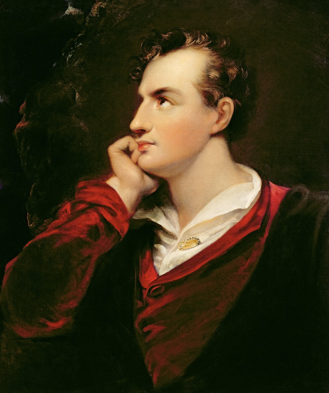 乔治戈登拜伦（1788-1824）第6男爵拜伦，1813年的肖像 作者 理查德·韦斯特尔
