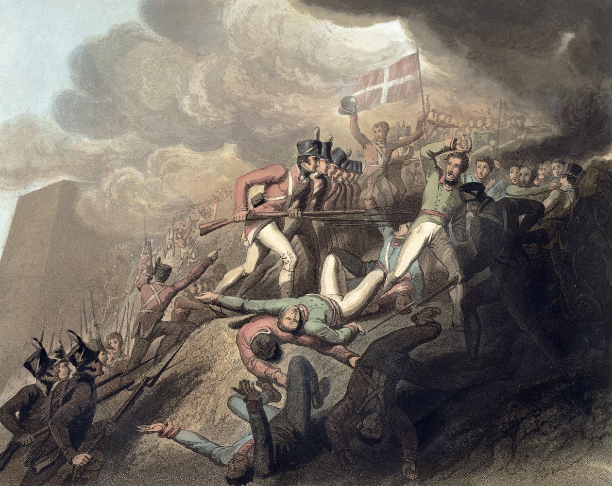 圣塞巴斯蒂安斯，1813年8月31日，来自“惠灵顿公爵的胜利”，由T. Fielding，酒吧雕刻。 1819年（见115639） 作者 理查德·韦斯特尔