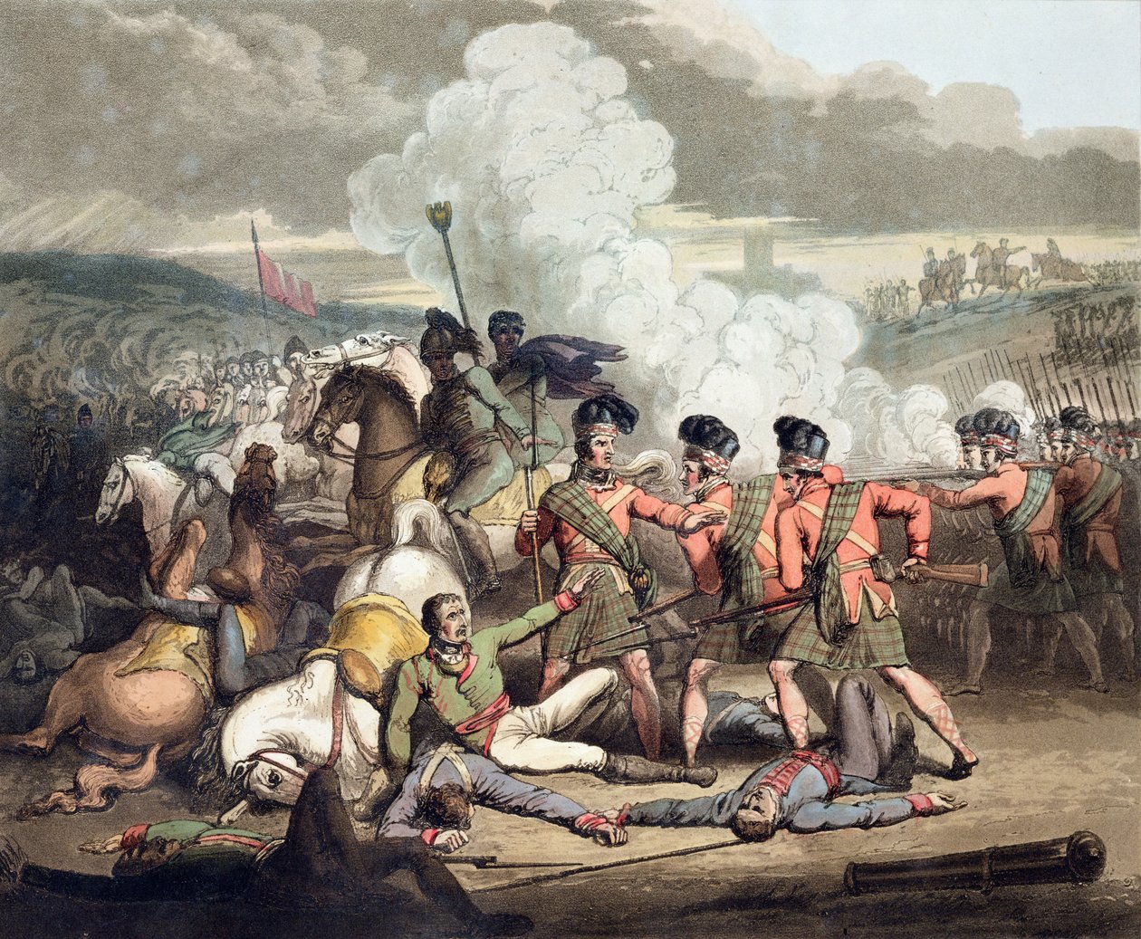 Vimiera，1808年8月1日，来自“惠灵顿公爵的胜利”，由T. Fielding，酒吧雕刻。 1819 作者 理查德·韦斯特尔