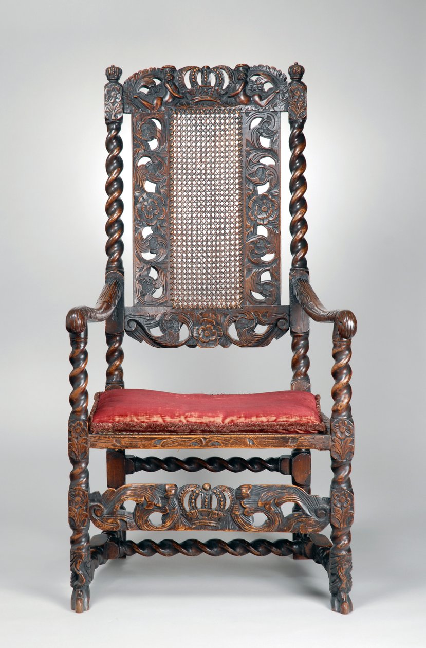 扶手椅，c.1680（胡桃木） 作者 理查德（到）价格