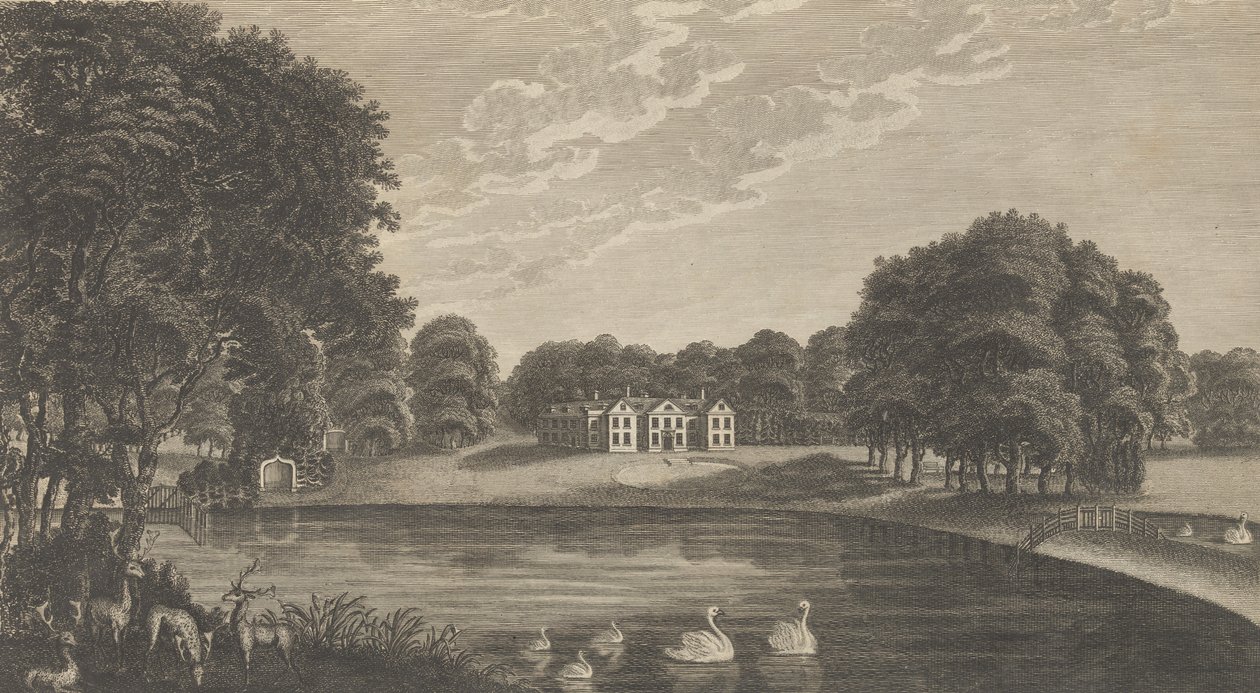 肯特郡的Chilston，来自Edward Hasted的《历史与...》，1777-90。 作者 理查德·伯纳德·戈弗雷