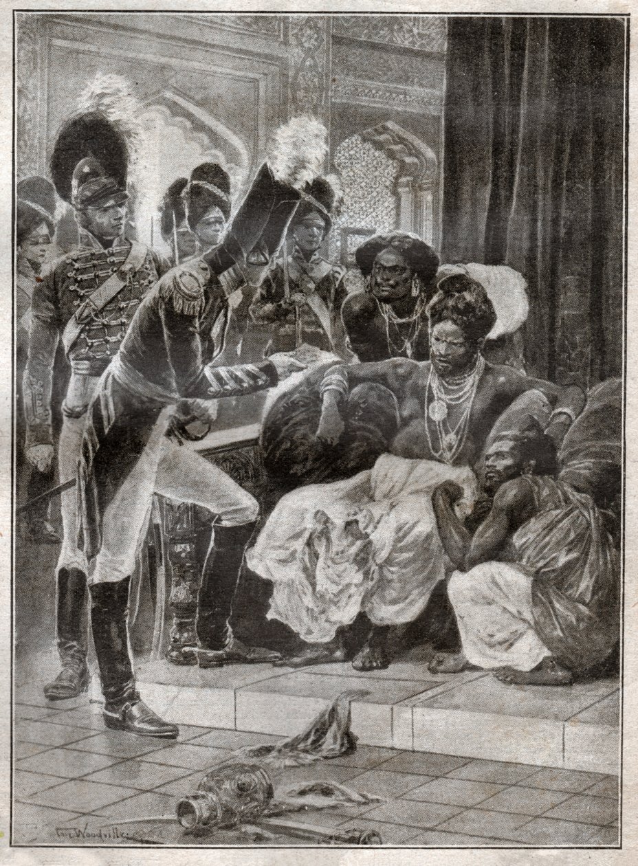 Colonialism in Sri Lanka. (engraving 作者 理查德·卡顿（之后）伍德维尔