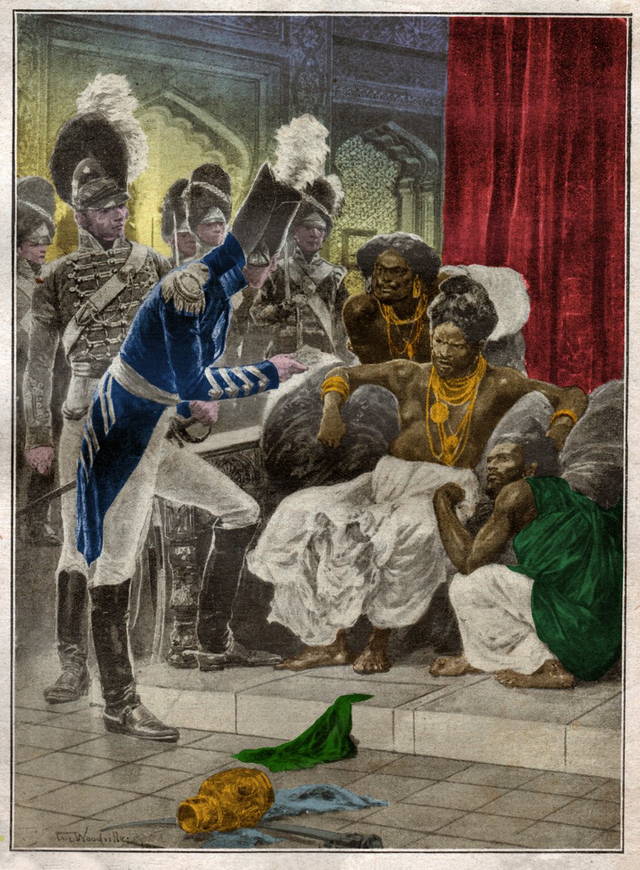 Sri Vikrama Rajasinha，康提（斯里兰卡）的国王，1815年被英国人解雇。1924年（插图） 作者 理查德·卡顿（之后）伍德维尔