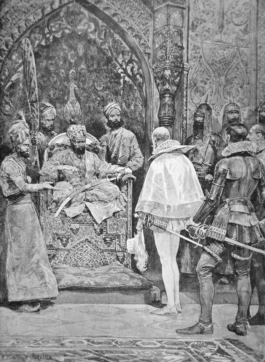 1615年英国驻印度大使（石印）。 作者 理查德·卡顿二世（之后）伍德维尔