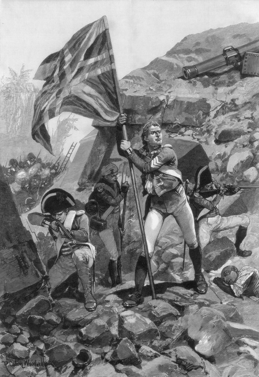 格雷厄姆中士的英勇行为，1894年在Seringapatam战役中。 作者 理查德·卡顿二世·伍德维尔
