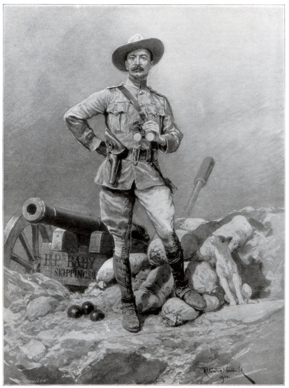 罗伯特·巴登·鲍威尔少将（1857-1941），1900年。 作者 理查德·卡顿二世·伍德维尔