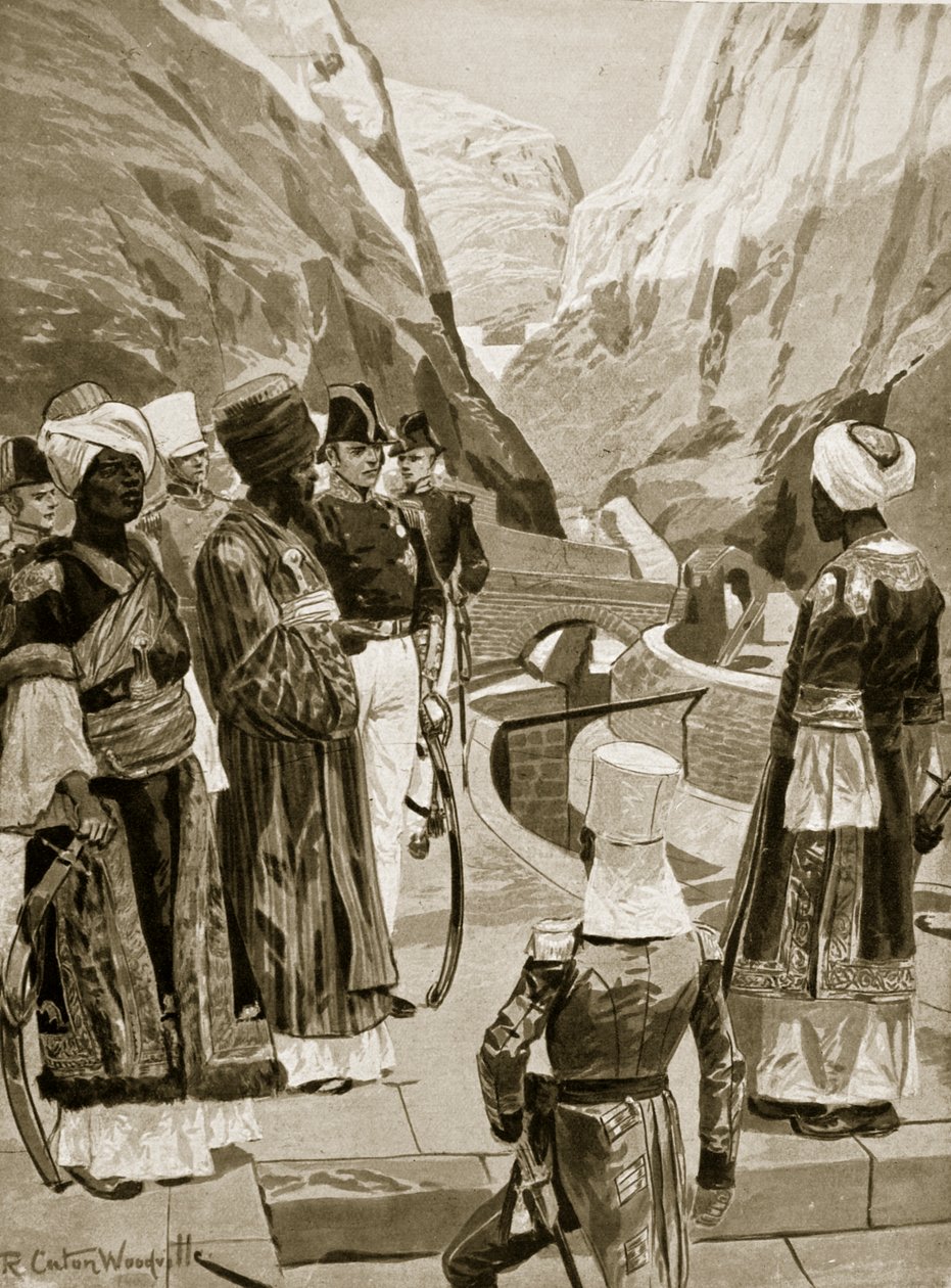 1879年英国人占有亚丁，“哈钦森的英国民族故事”中的插图，c.1923 作者 理查德·卡顿·伍德维尔初级