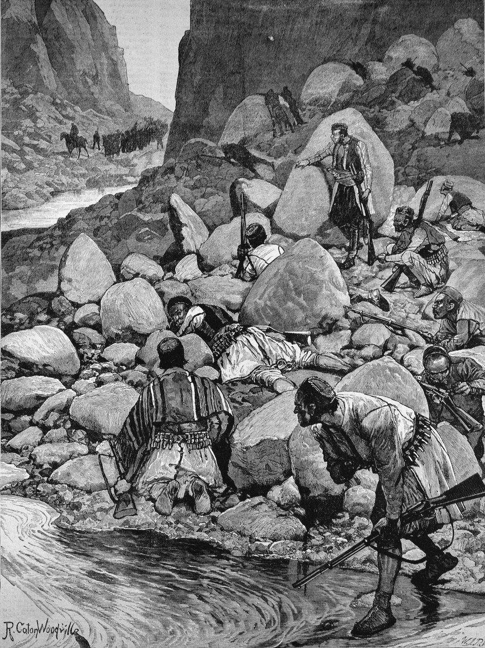 黑塞哥维那的起义：1882年4月1日的“伦敦新闻报”中的一个Ambuscade 作者 理查德·卡顿·伍德维尔初级