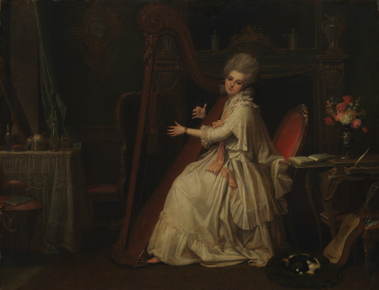 玛丽安·多萝西·哈兰（Marianne Dorothy Harland）1759-1785年，威廉·达勒姆普尔（William Dalrymple）夫人。 作者 理查德·科斯威