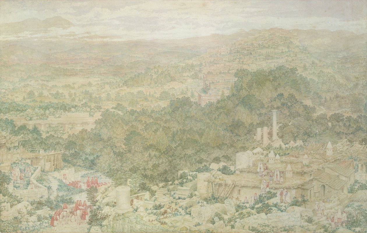 吕西亚的Tlos古城景观，1883年 作者 理查德·达德