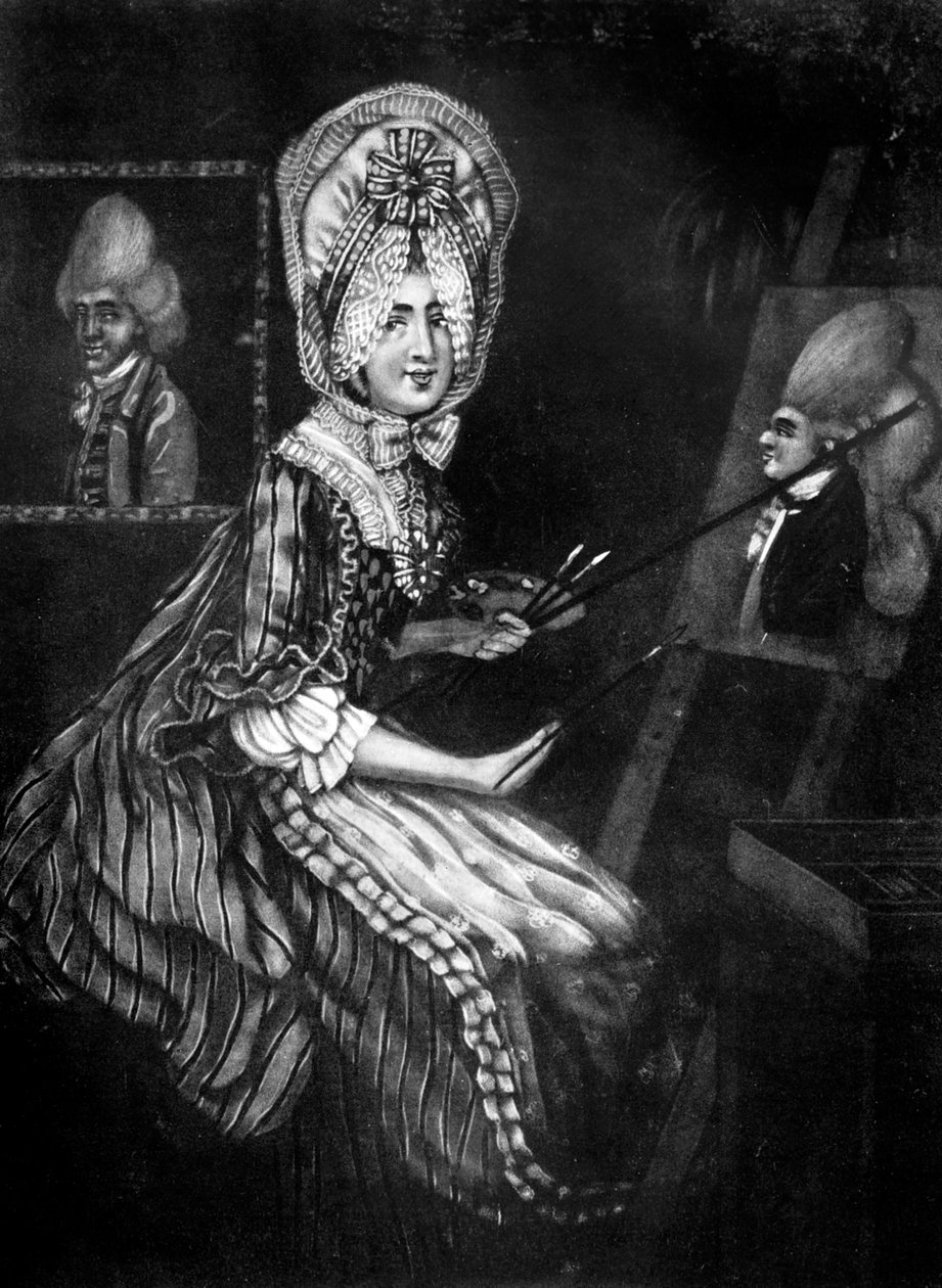 Macaronis的画家，1770年。 作者 理查德·邓顿