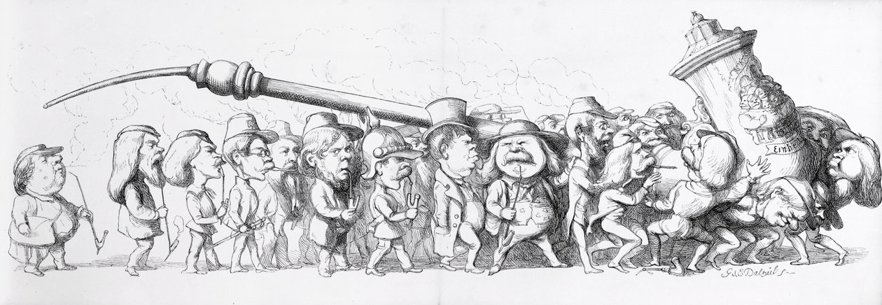 1851年参加大展的德国游客 作者 理查德·道尔