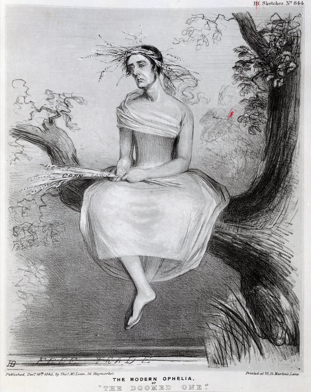 现代的奥菲莉亚，或1845年的冥王星 作者 理查德·道尔