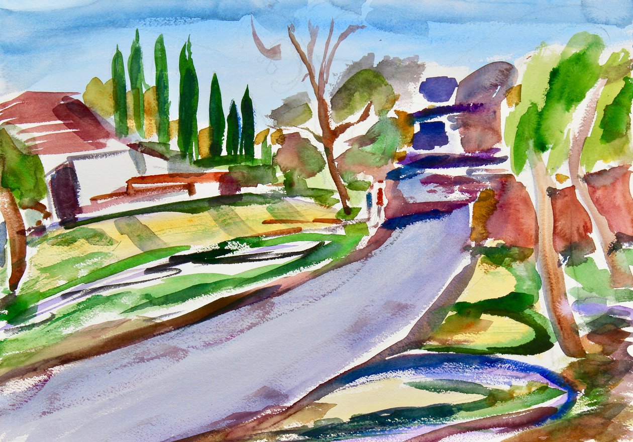 Back Road with Shadows, 2017 作者 理查德·福克斯