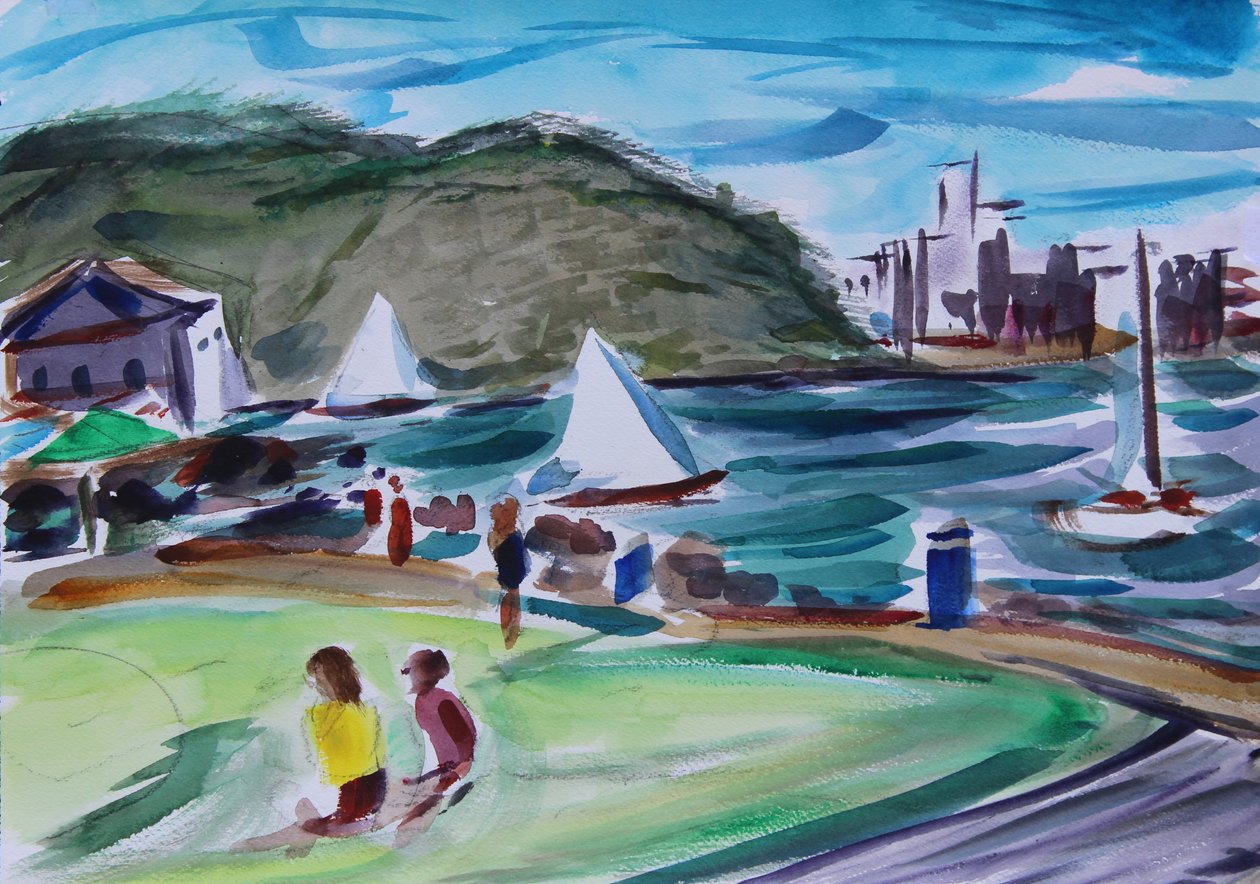 Bay, Tiburon, 2020 作者 理查德·福克斯