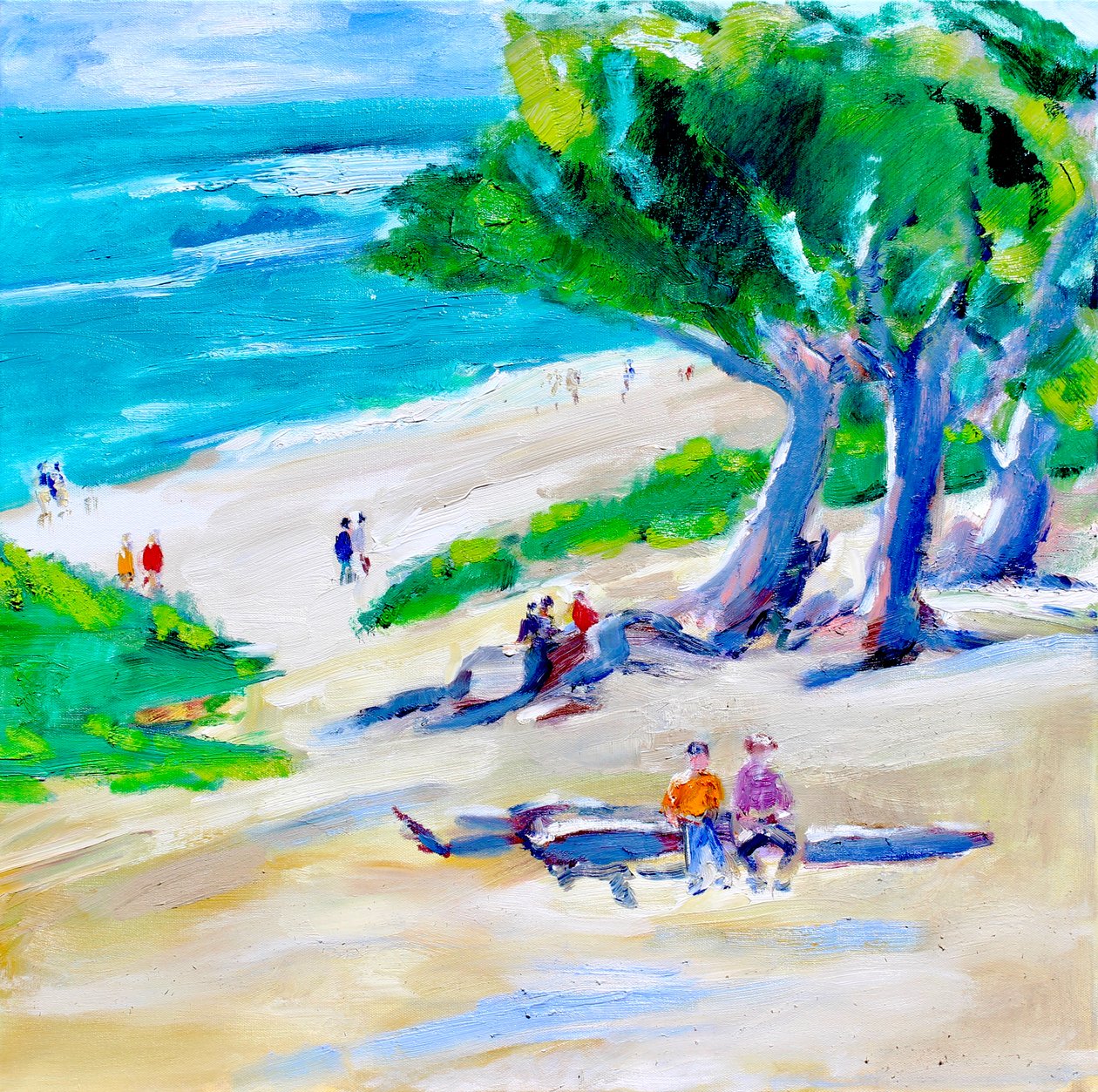 Cypress Tree and Beach, Carmel, 2019 作者 理查德·福克斯