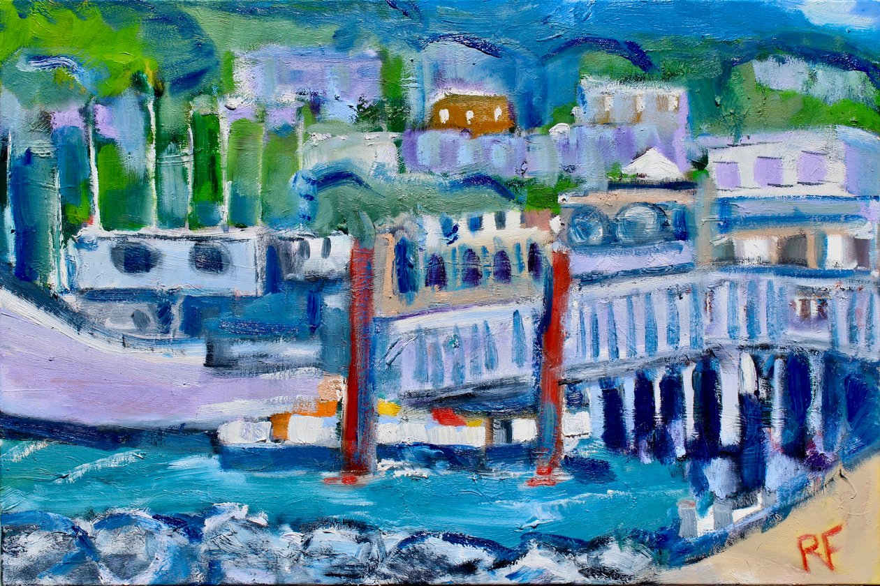 Gangway and Boat, Tiburon, 2019 作者 理查德·福克斯