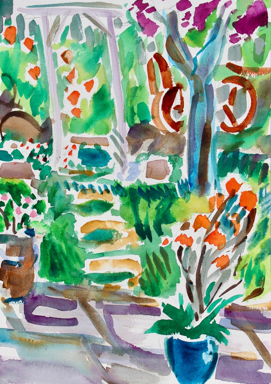 Garden Path and Trellis, 2020 作者 理查德·福克斯