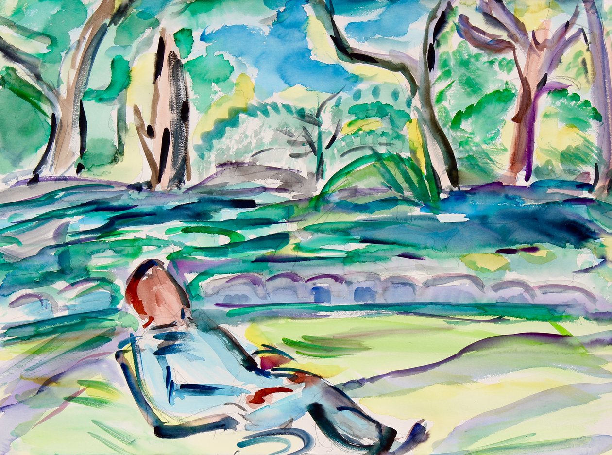 Relaxing by the River, 2020 作者 理查德·福克斯