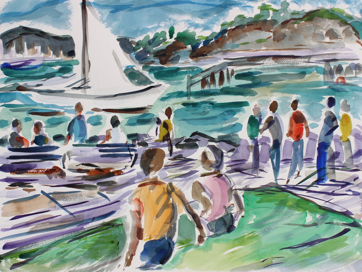 Tiburon Promenade, 2017 作者 理查德·福克斯