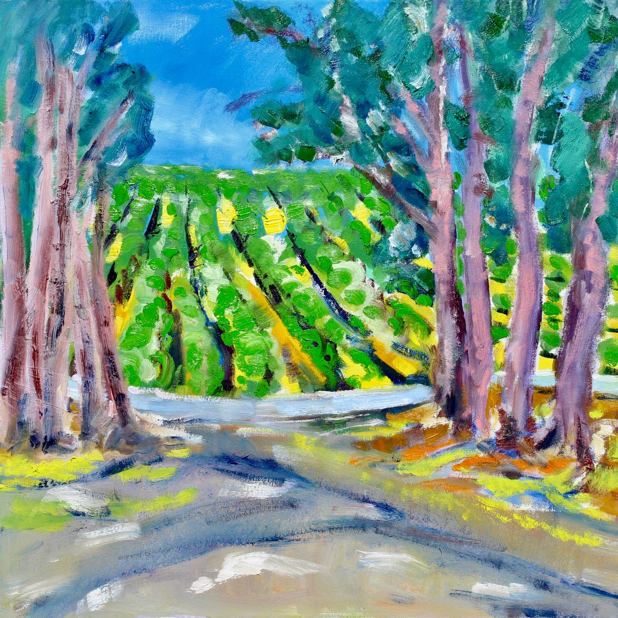 Vineyard Beyond the Trees, 2019 作者 理查德·福克斯
