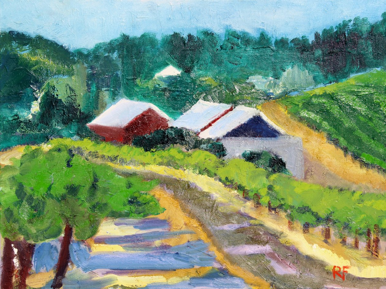 Vineyard and Road, 2019 作者 理查德·福克斯