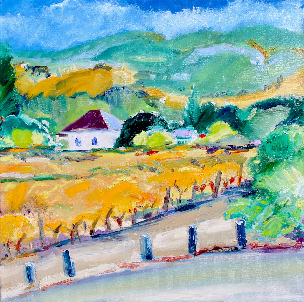 Vineyard in Autumn, Napa, 2020 作者 理查德·福克斯