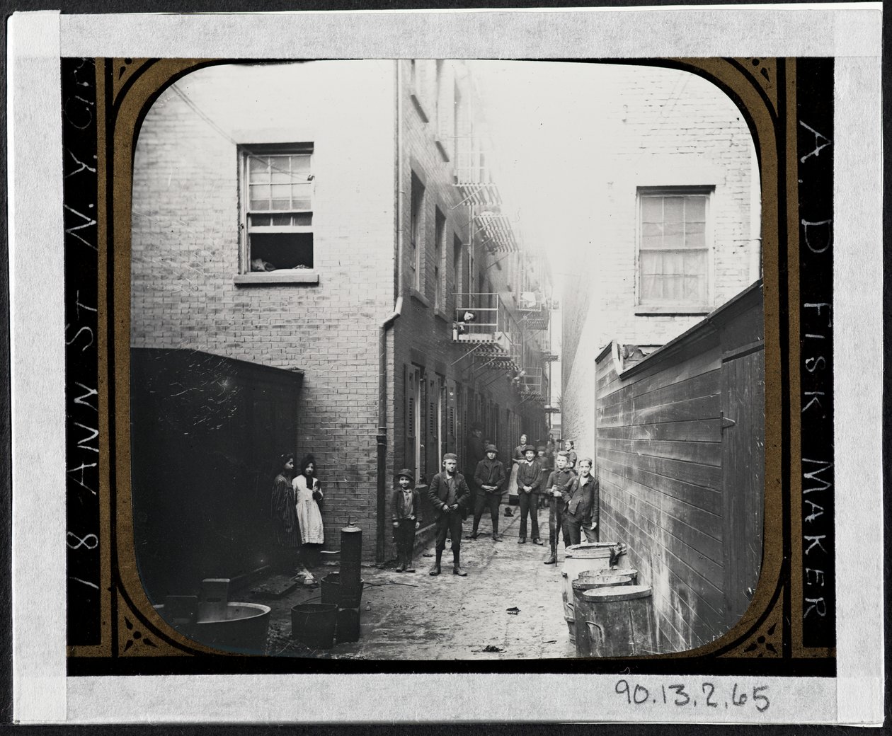 Mullen&39;s Alley，Cherry Hill，1890年（银色明胶印刷品） 作者 理查德·霍尔·劳伦斯