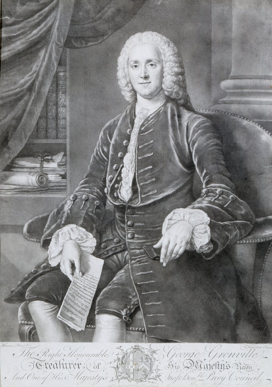 乔治·格林维尔（George Grenville，1712-70） 作者 理查德·休斯顿