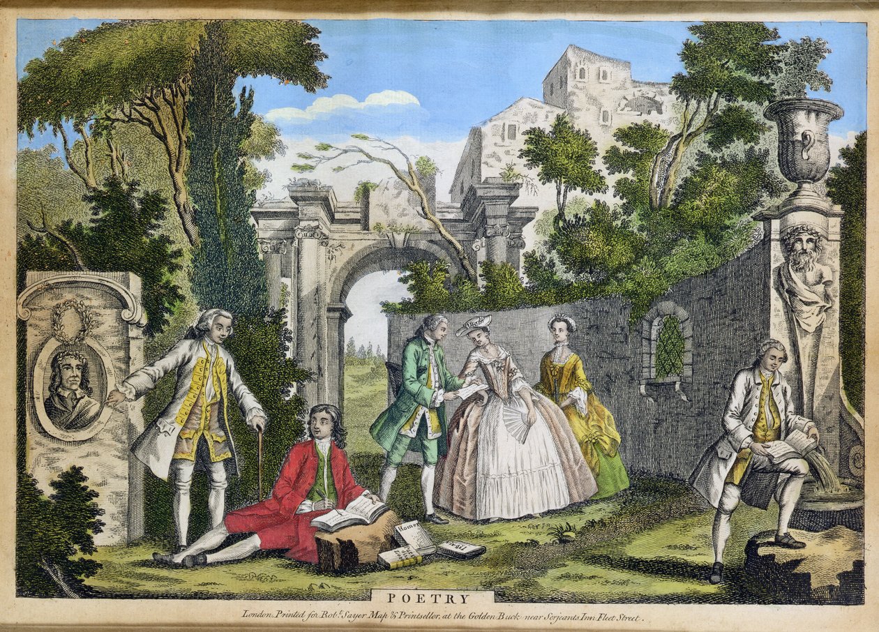 诗歌，酒吧。作者：Robert Sayer（fl.1750-80）c.1750（aquatint） 作者 理查德·休斯顿