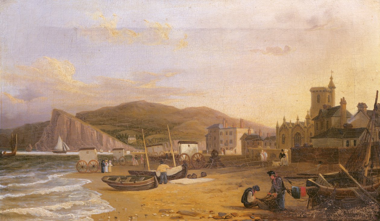 1820年Teignmouth全景 作者 理查德·休姆·兰开斯特
