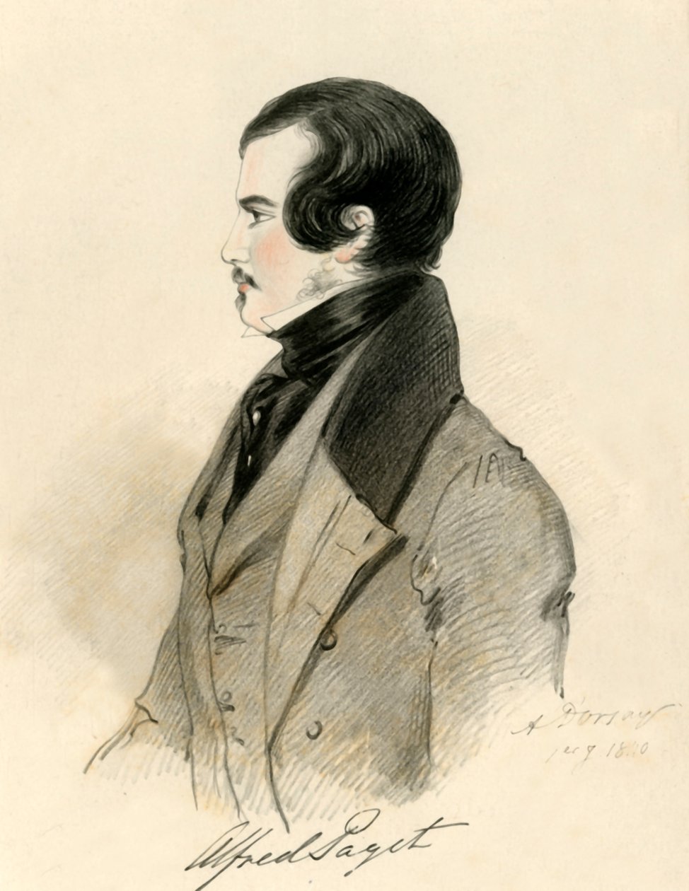 阿尔弗雷德·佩吉特（Alfred Paget），1840年。 作者 理查德·詹姆斯·莱恩