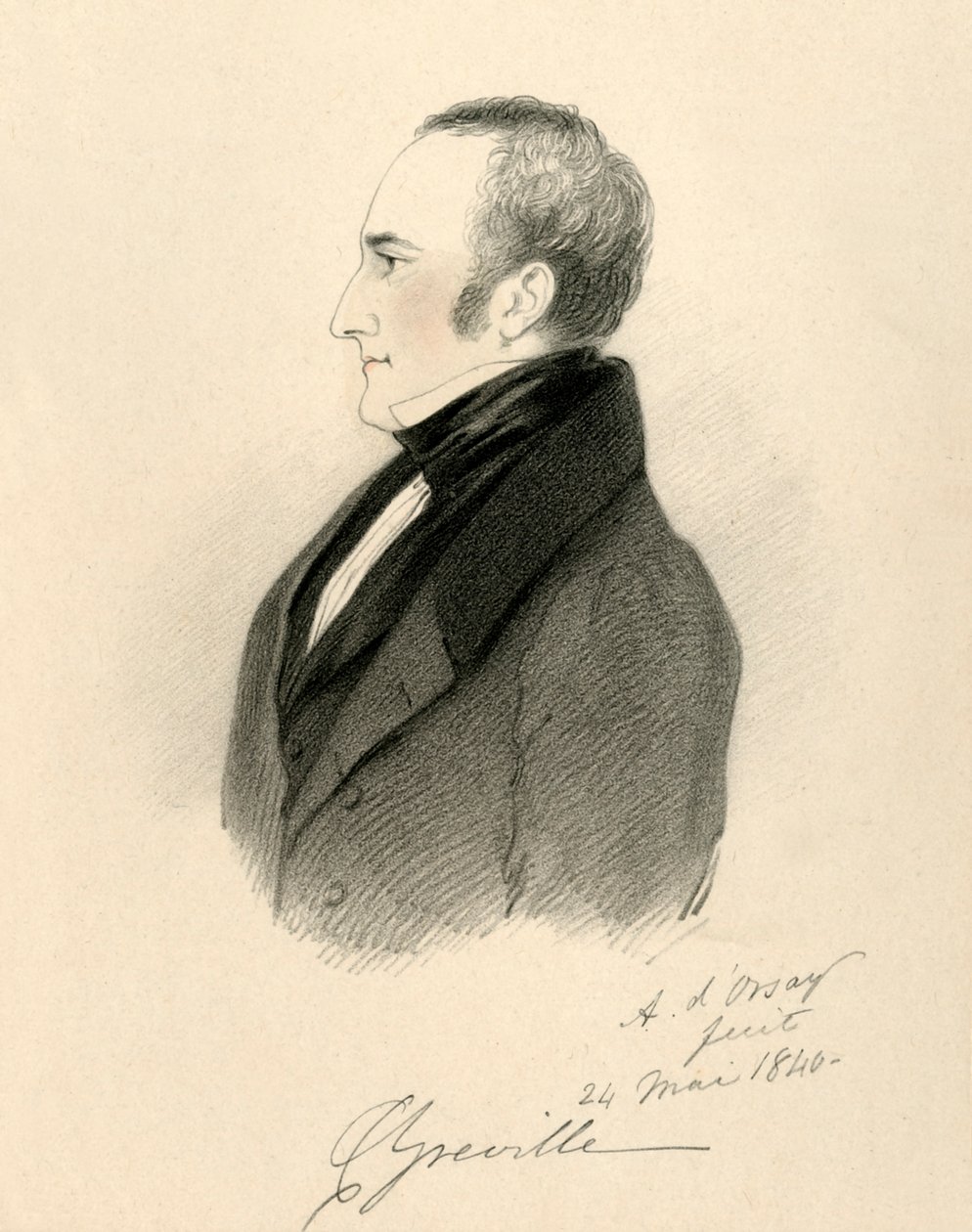 查尔斯·格雷维尔（Charles Greville），1840年。 作者 理查德·詹姆斯·莱恩