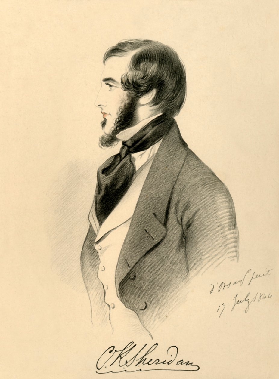 查尔斯·谢里登（Charles K.Sheridan），1844年。 作者 理查德·詹姆斯·莱恩