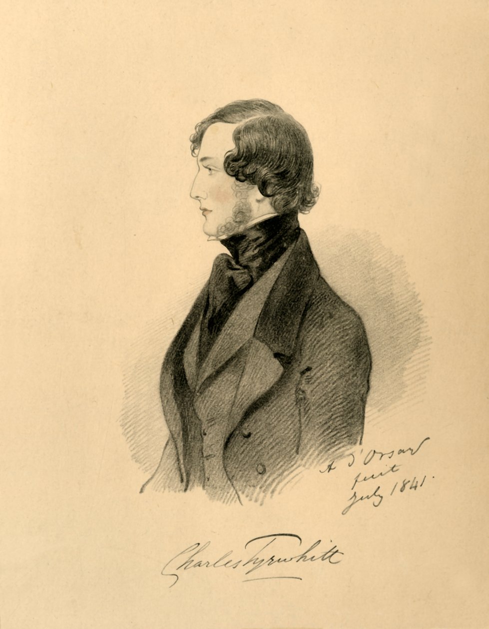 查尔斯·特惠特（Charles Tyrwhitt），1841年。 作者 理查德·詹姆斯·莱恩