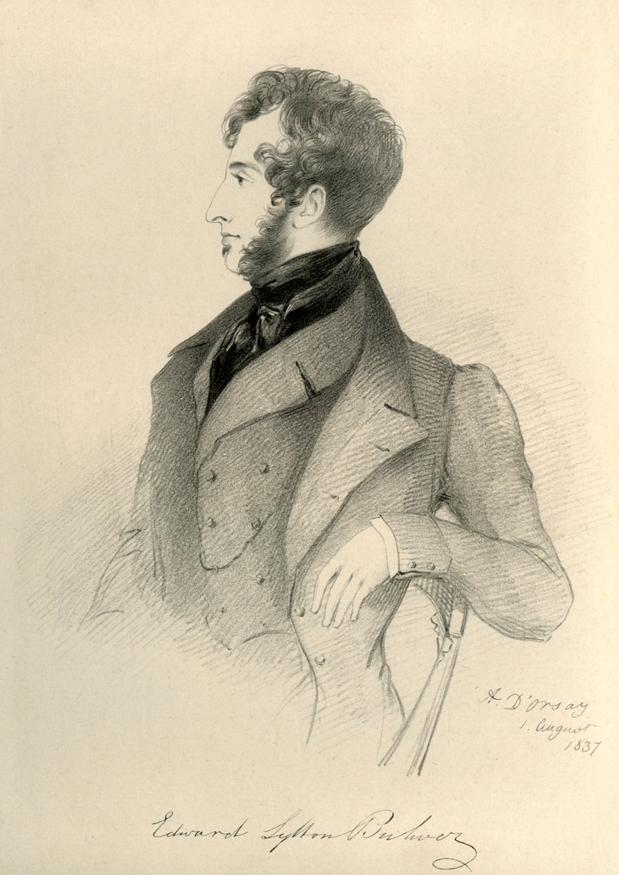 爱德华·利顿·布尔沃（Edward Lytton Bulwer），1837年。 作者 理查德·詹姆斯·莱恩
