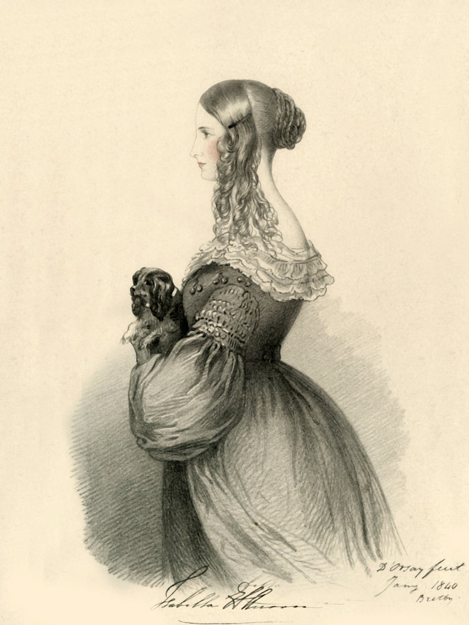 伊莎贝拉·安森（Isabella Anson），1840年。 作者 理查德·詹姆斯·莱恩