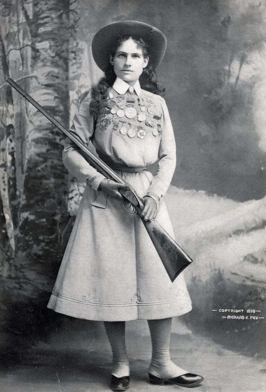 安妮奥克利，酒吧。 c.1899 作者 理查德·凯尔·福克斯
