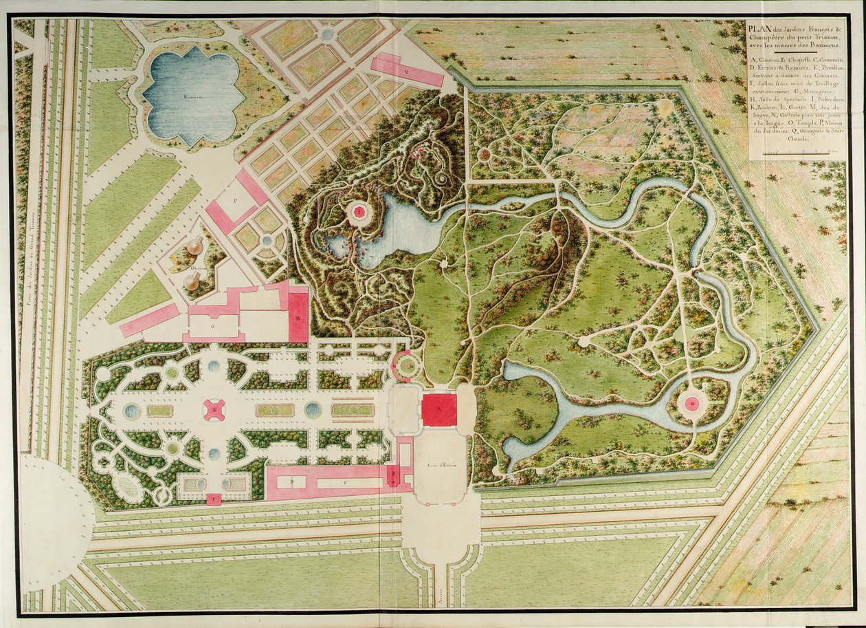 理查德·米克（Richard Mique）的小特里亚农（Petit Trianon）计划集 作者 理查德·米克