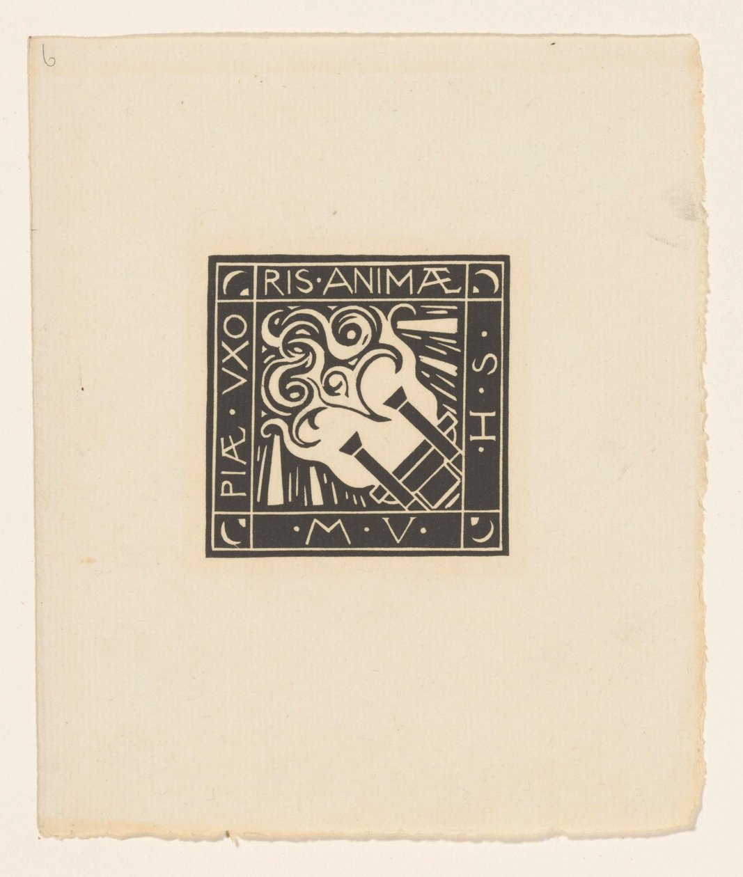 纪念 Mary Vincentia Huizinga-Schorer 的小插图
Piae Uxoris Animae M.V.H.S.（物品上的标题） 作者 理查德·尼古拉斯·罗兰·霍尔斯特