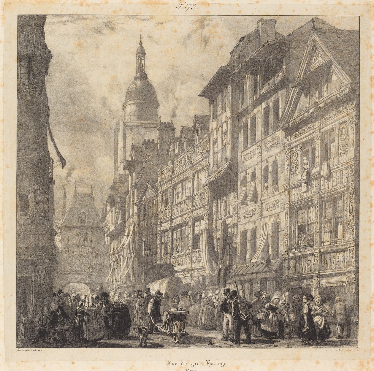 RUE DU GRO-HORLOGE, Rouen 作者 理查德·帕克斯·博宁顿