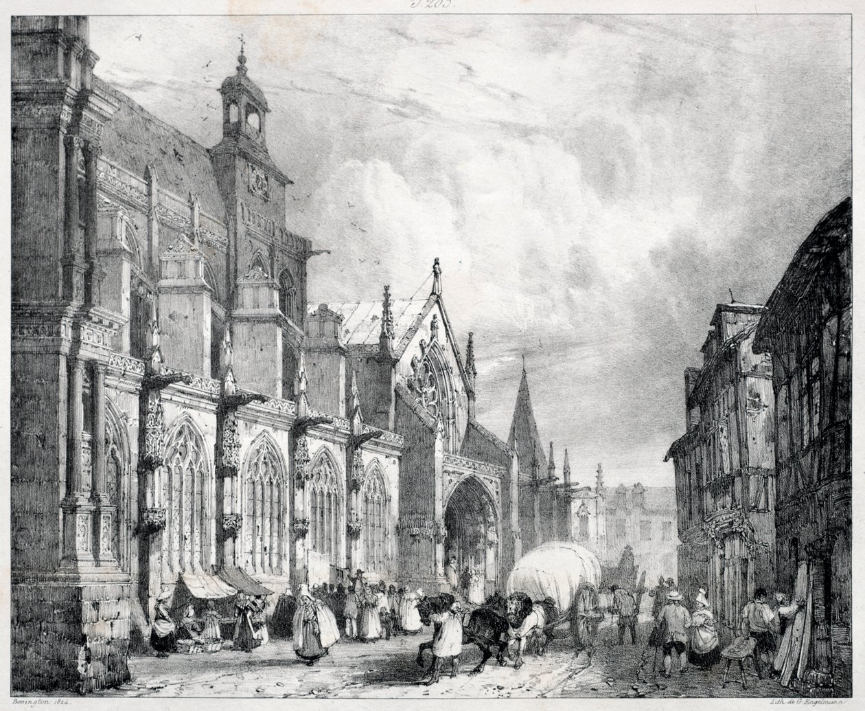 1824年，在古老的法国诺曼底（Normandy）进行了风景如画的浪漫之旅。 作者 理查德·帕克斯·博宁顿