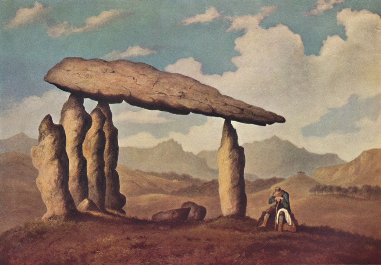 Pentre Ifan的巨石墓，彭布罗克郡，1835年，1946年 作者 理查德·汤格（Richard Tongue）