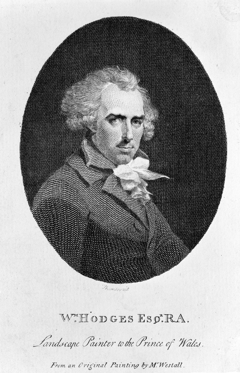 William Hodges RA，由Fitzgerald Thornthwaite雕刻，于1792年出版于“文学杂志” 作者 理查德·韦斯特尔