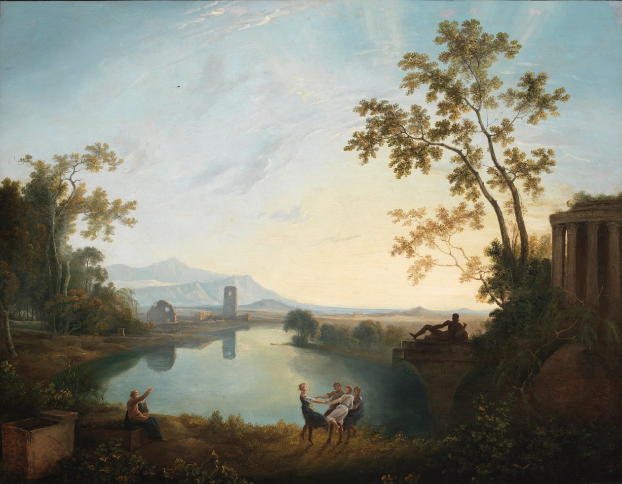 阿波罗和四季的古典风景，约1770-1779。 作者 理查德·威尔逊