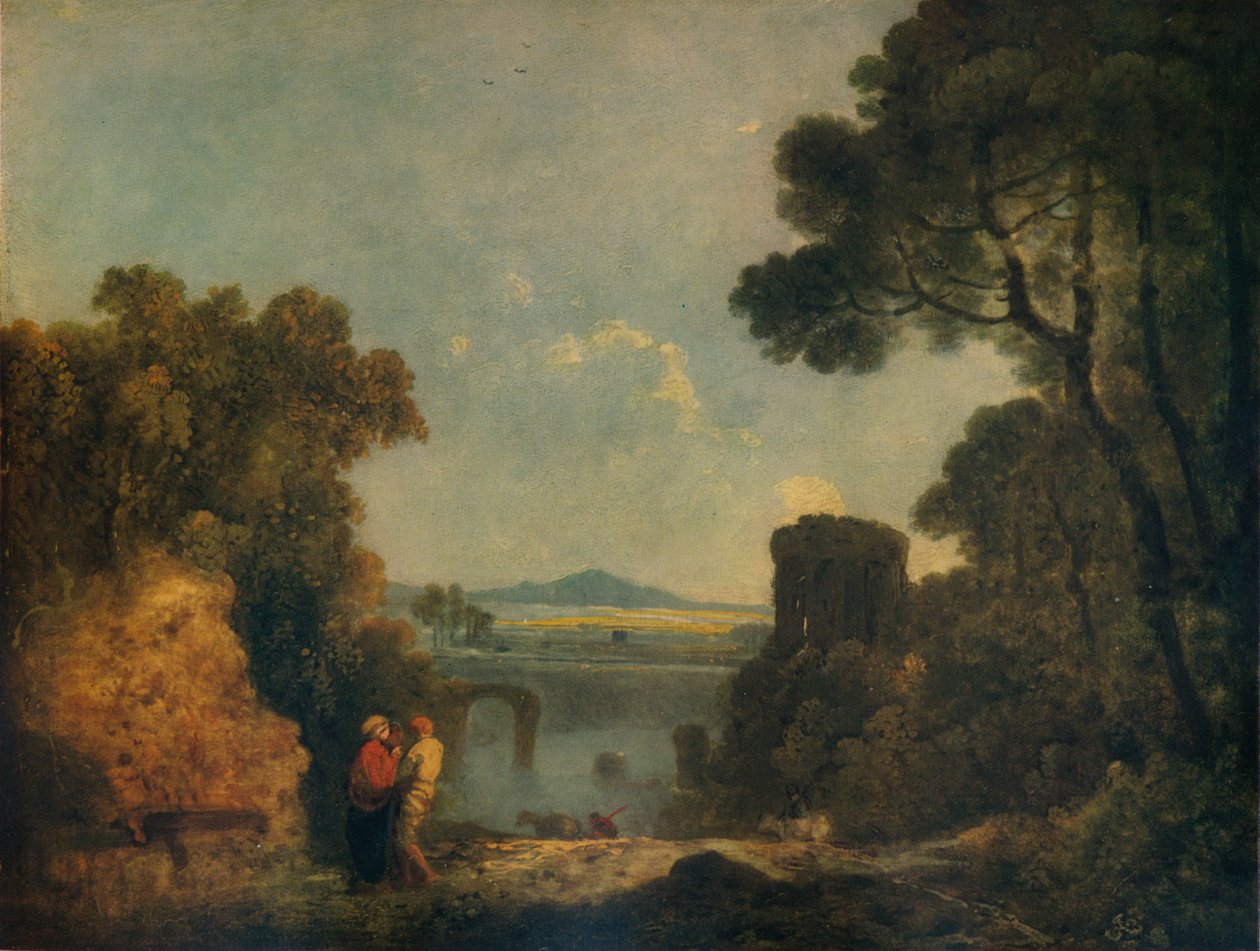 意大利河道景观，断桥，c1779，1938年 作者 理查德·威尔逊